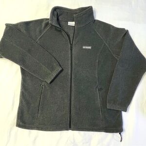 Columbia Gray Full-Zip Fleece Jacket